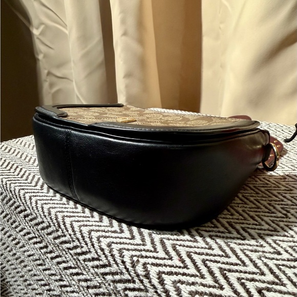 Coach Georgie Saddle Bag in Colorblock Signature Canvas & Rivets - 2021 - EUC - Picture 8 of 16